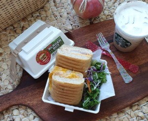카라멜샵 햄버거 박스 (2color) 버거박스 샌드위치도시락